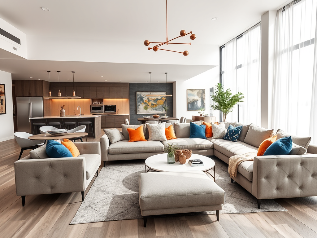 Serviced accommodation lounge